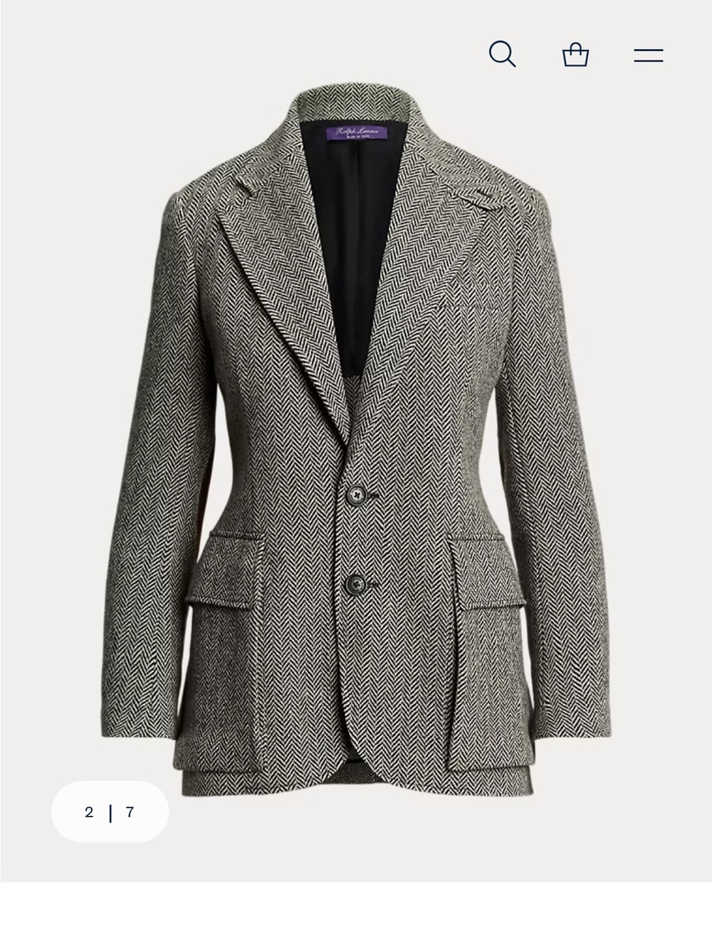 Ralph Lauren Preston Herringbone Blazer